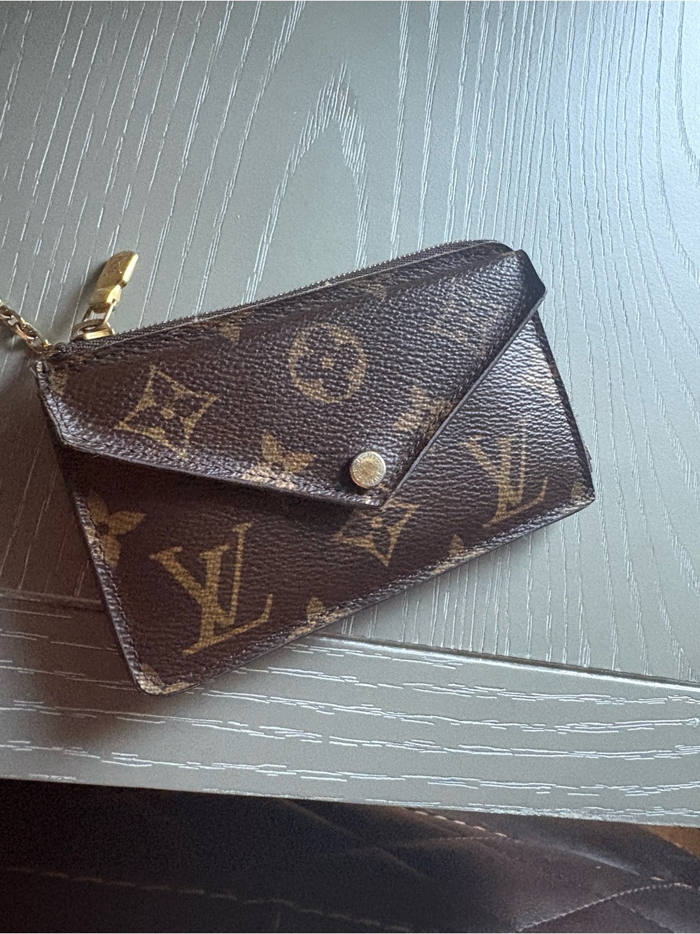 Louis Vuitton Monogram Recto Versa in Brown and Gold